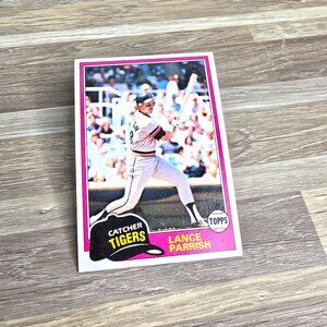 1981 Topps Lance Perrish Tigers Baseball Card No 392